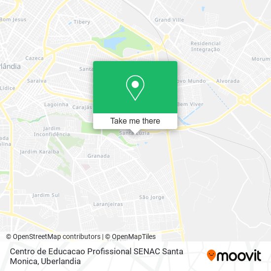 Centro de Educacao Profissional SENAC Santa Monica map