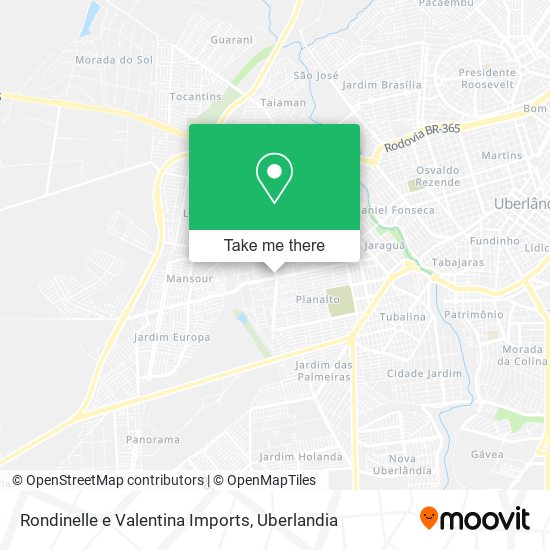 Rondinelle e Valentina Imports map