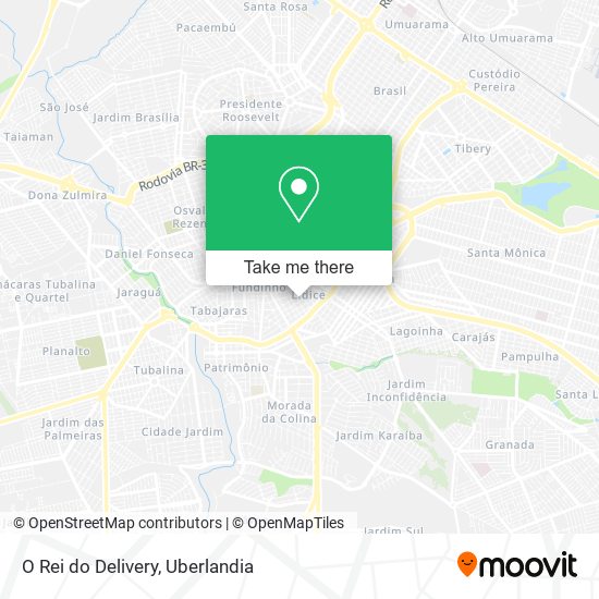 O Rei do Delivery map