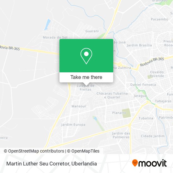 Mapa Martin Luther Seu Corretor