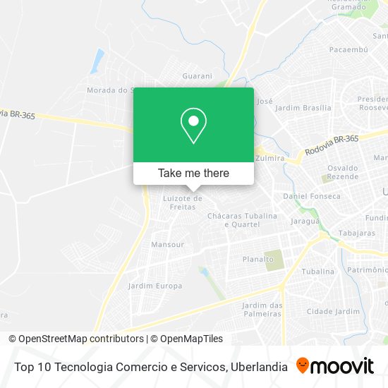 Top 10 Tecnologia Comercio e Servicos map