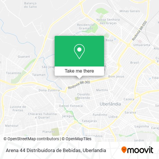 Arena 44 Distribuidora de Bebidas map