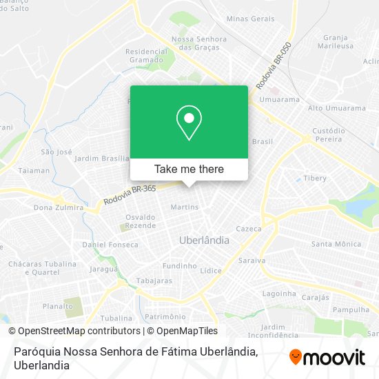 Paróquia Nossa Senhora de Fátima Uberlândia map