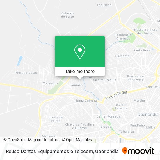 Mapa Reuso Dantas Equipamentos e Telecom