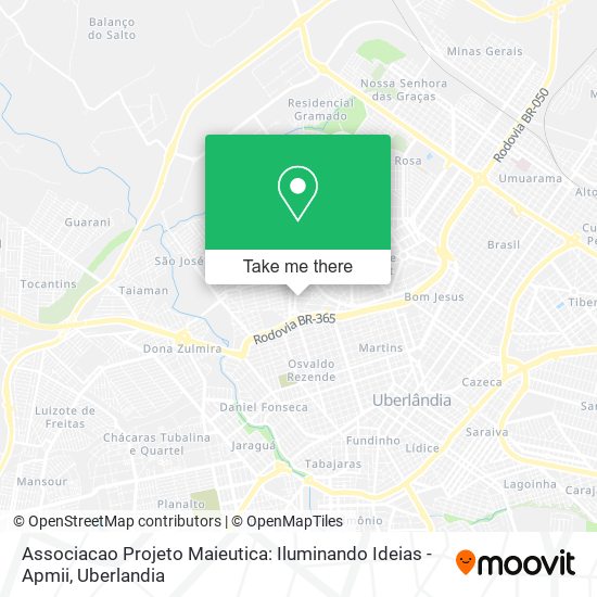 Mapa Associacao Projeto Maieutica: Iluminando Ideias - Apmii