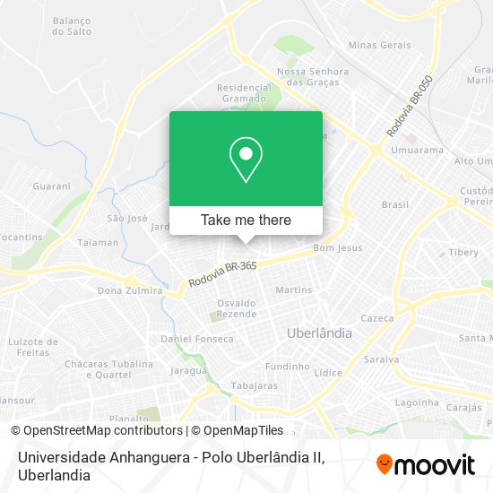 Universidade Anhanguera - Polo Uberlândia II map