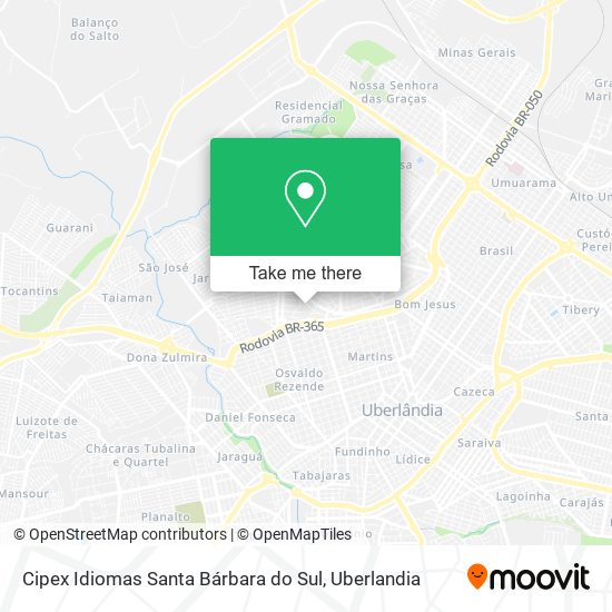 Cipex Idiomas Santa Bárbara do Sul map