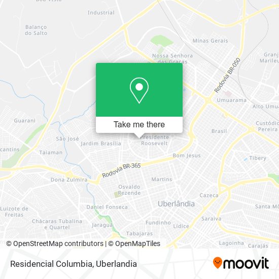 Residencial Columbia map
