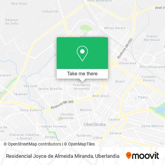 Mapa Residencial Joyce de Almeida Miranda