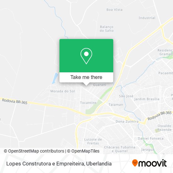 Mapa Lopes Construtora e Empreiteira