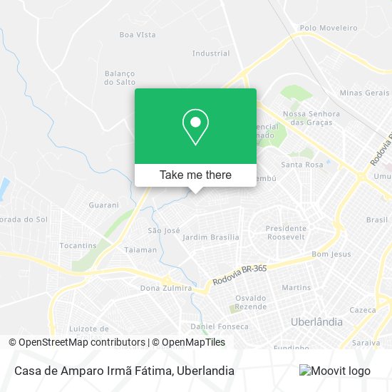 Mapa Casa de Amparo Irmã Fátima