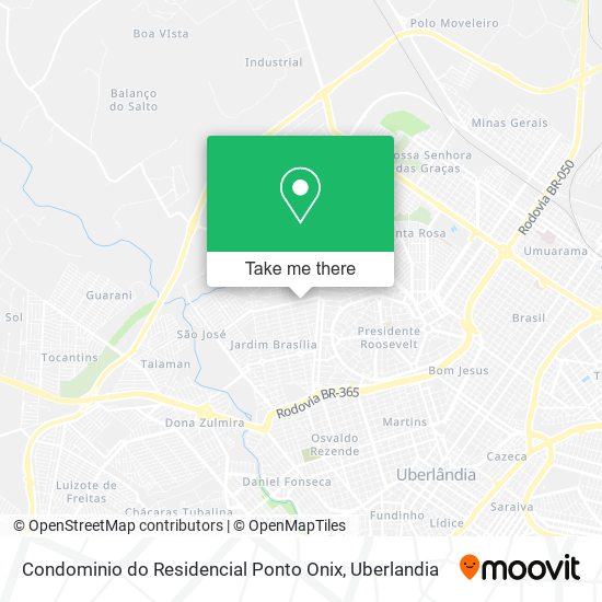 Condominio do Residencial Ponto Onix map