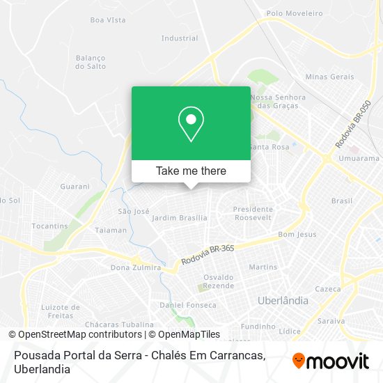 Pousada Portal da Serra - Chalés Em Carrancas map