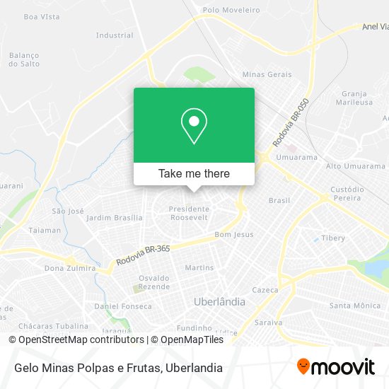 Gelo Minas Polpas e Frutas map