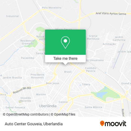 Mapa Auto Center Gouveia