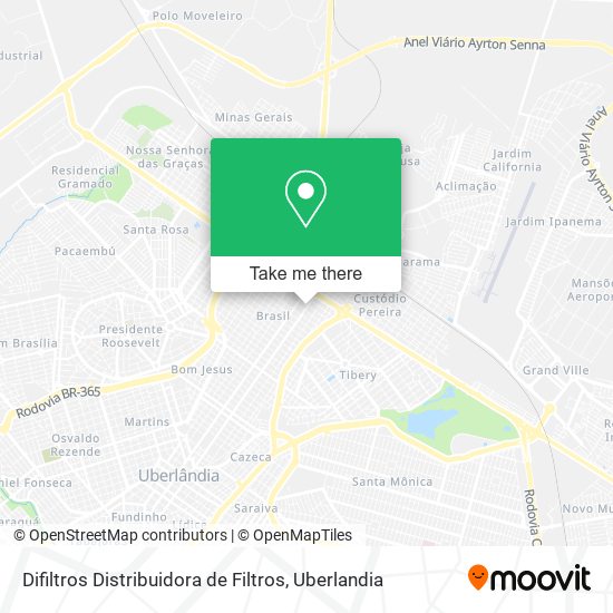 Mapa Difiltros Distribuidora de Filtros