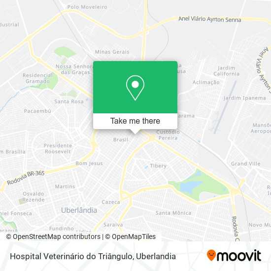 Hospital Veterinário do Triângulo map