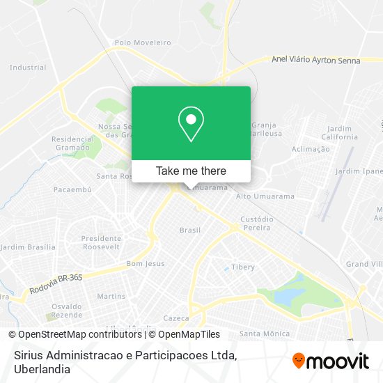 Mapa Sirius Administracao e Participacoes Ltda