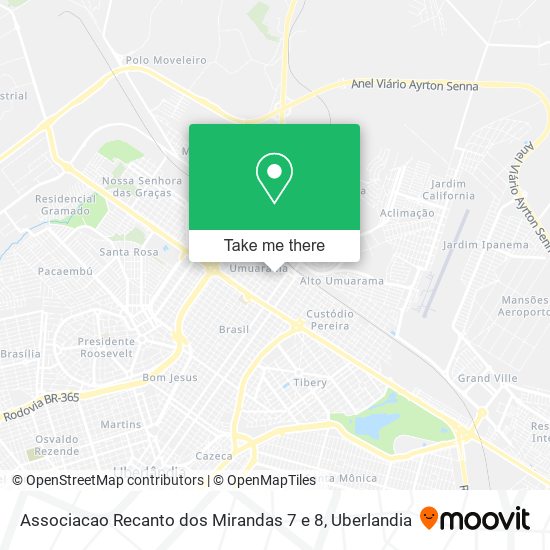 Associacao Recanto dos Mirandas 7 e 8 map