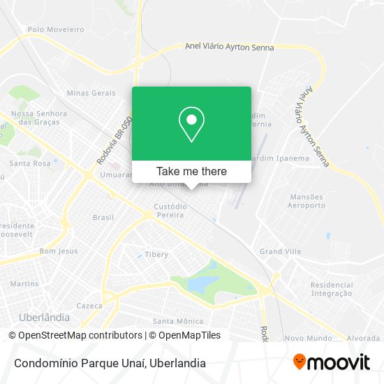 Mapa Condomínio Parque Unaí