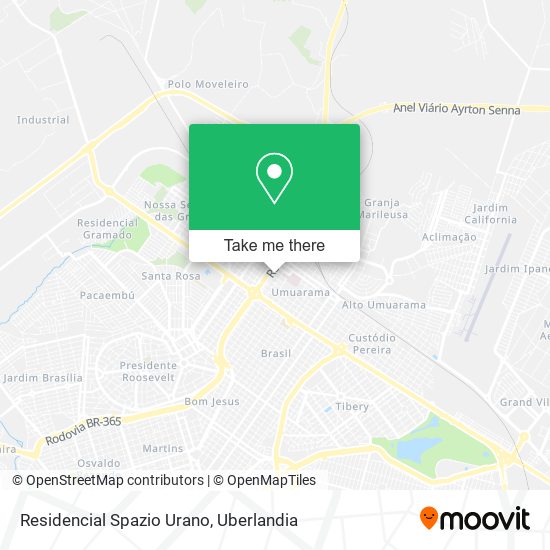 Residencial Spazio Urano map