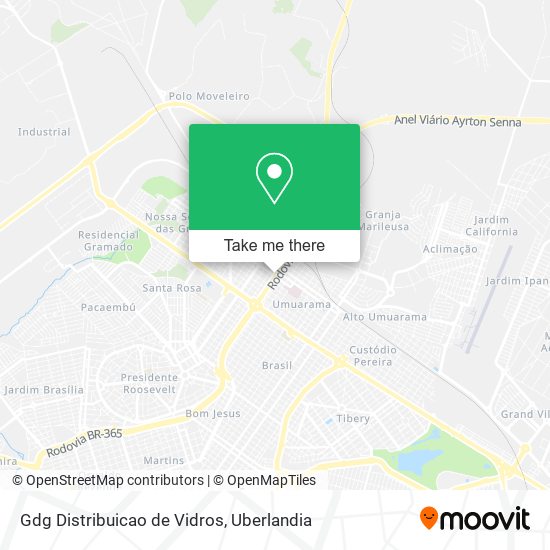 Gdg Distribuicao de Vidros map
