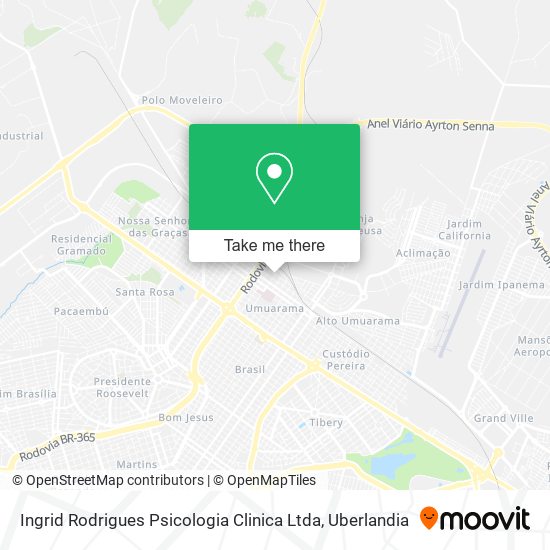 Mapa Ingrid Rodrigues Psicologia Clinica Ltda