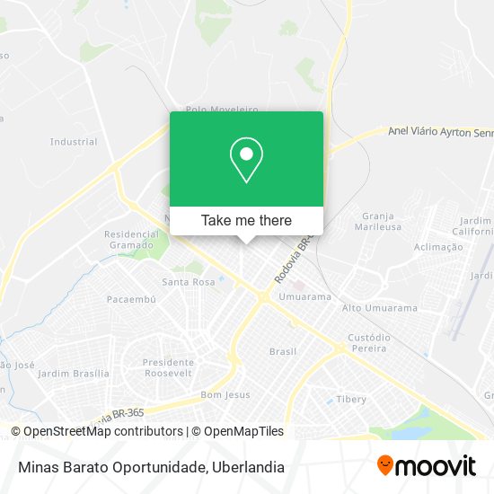 Minas Barato Oportunidade map