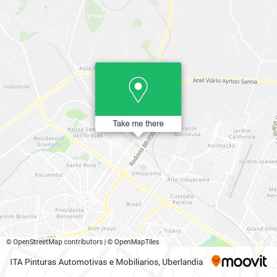 Mapa ITA Pinturas Automotivas e Mobiliarios