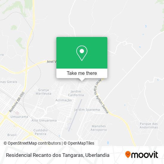 Residencial Recanto dos Tangaras map