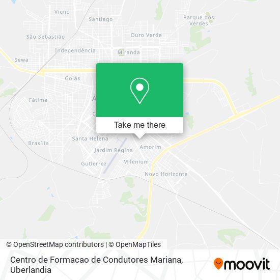 Centro de Formacao de Condutores Mariana map