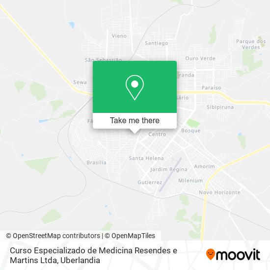 Mapa Curso Especializado de Medicina Resendes e Martins Ltda