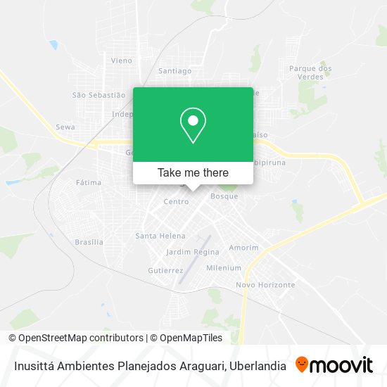 Inusittá Ambientes Planejados Araguari map