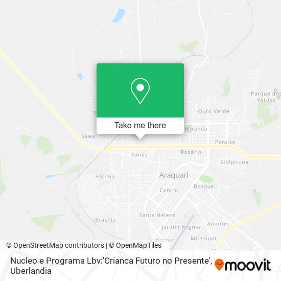 Nucleo e Programa Lbv:'Crianca Futuro no Presente' map