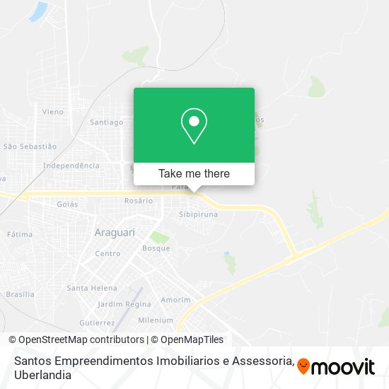 Mapa Santos Empreendimentos Imobiliarios e Assessoria