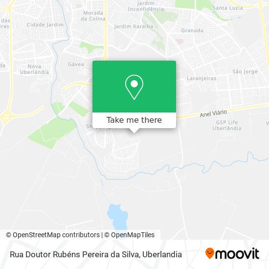 Rua Doutor Rubéns Pereira da Silva map