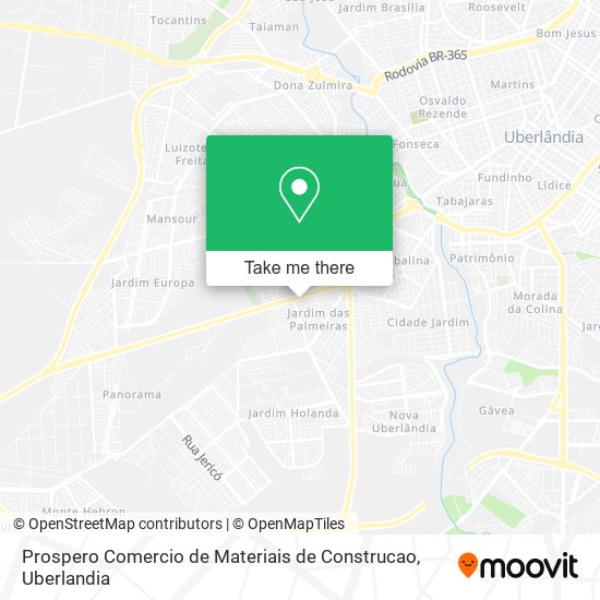 Prospero Comercio de Materiais de Construcao map