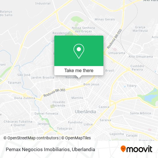 Pemax Negocios Imobiliarios map