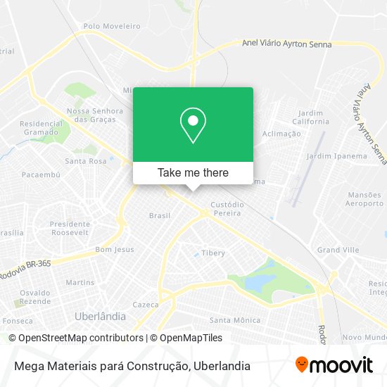 Mega Materiais pará Construção map