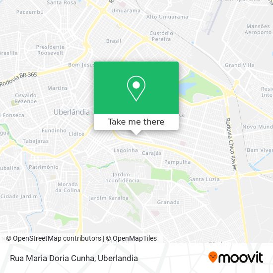 Mapa Rua Maria Doria Cunha