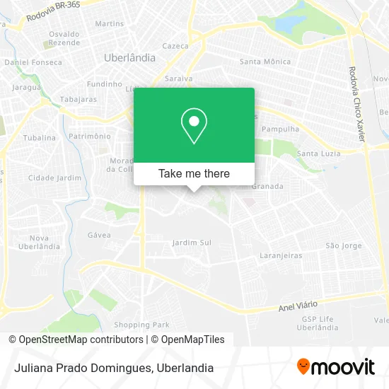 Juliana Prado Domingues map