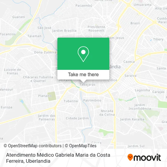 Atendimento Médico Gabriela Maria da Costa Ferreira map
