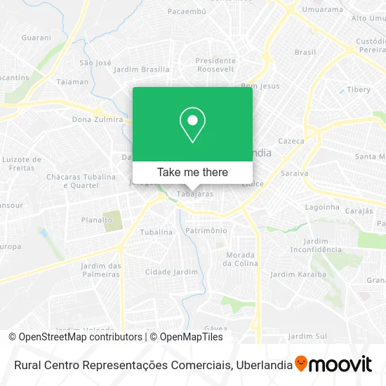 Rural Centro Representações Comerciais map