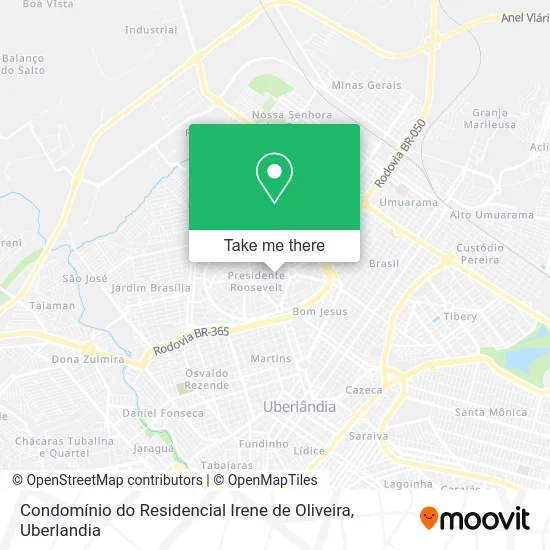 Condomínio do Residencial Irene de Oliveira map