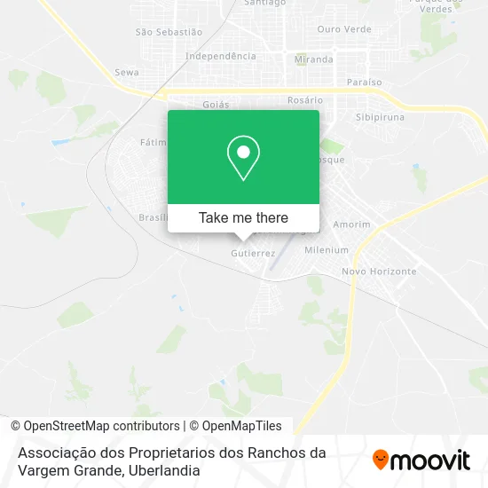 Associação dos Proprietarios dos Ranchos da Vargem Grande map