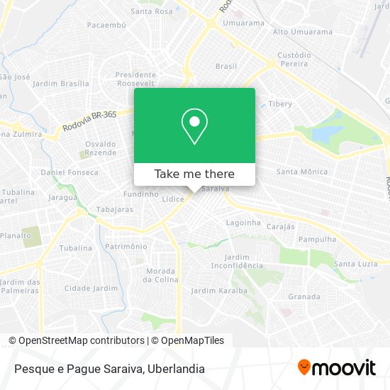 Pesque e Pague Saraiva map