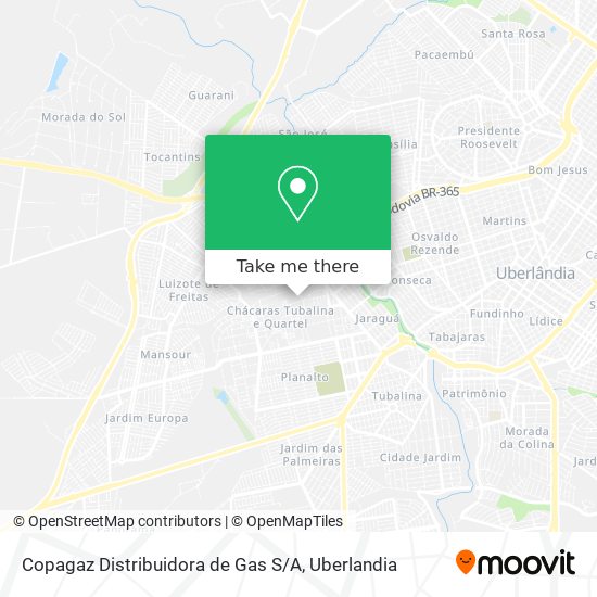 Mapa Copagaz Distribuidora de Gas S / A