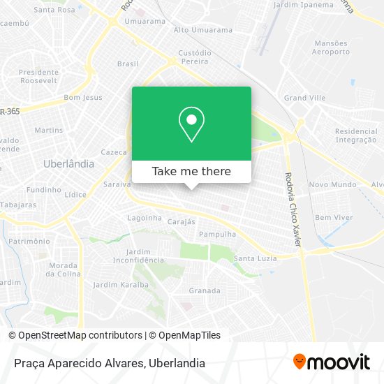 Mapa Praça Aparecido Alvares
