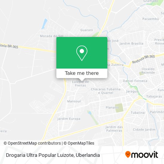 Mapa Drogaria Ultra Popular Luizote