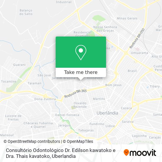 Consultório Odontológico Dr. Edilson kawatoko e Dra. Thais kavatoko map